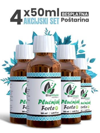 BILJNE KAPI PLUĆNJAK FORTE+ ⭕AKCIJSKI SET (4x50ML)⭕