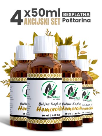 BILJNE KAPI ZA HEMOROIDE ⭕AKCIJSKI SET (4x50ML)⭕